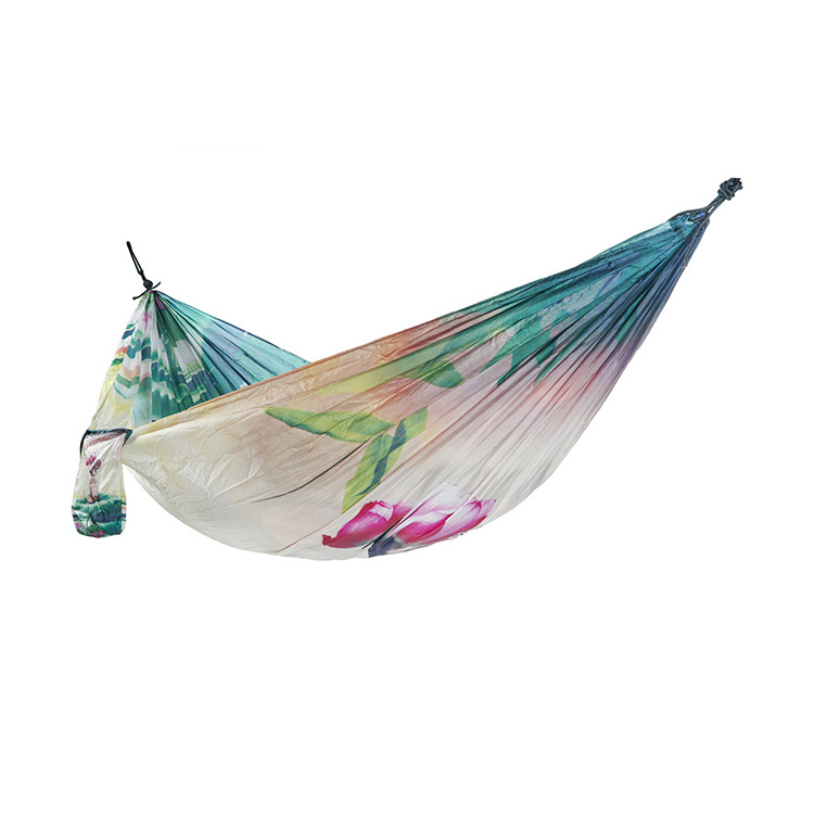 Camping Parachute Nylon Fabric Travel portable printing hammock