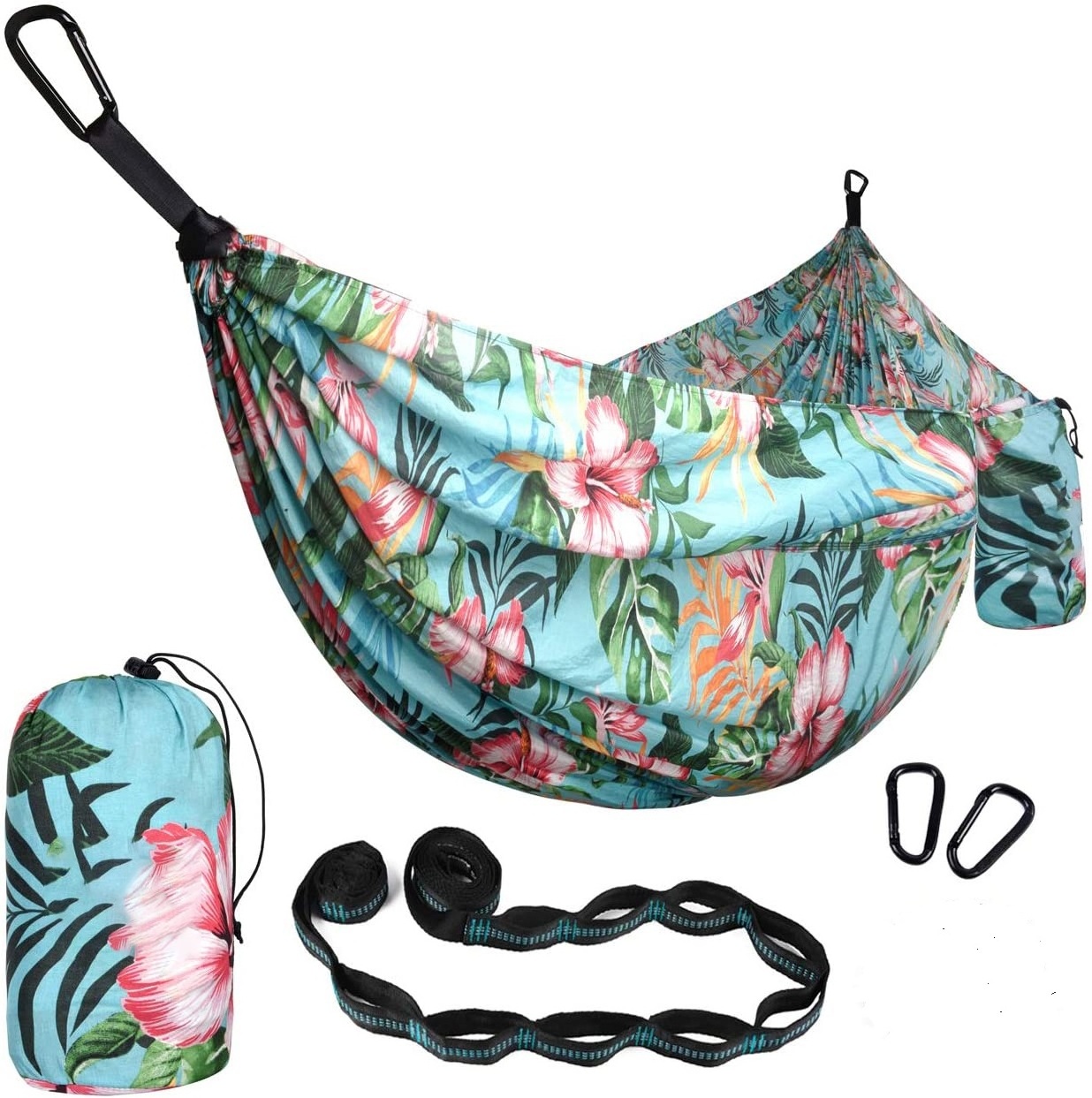 Camping Parachute Nylon Fabric Travel portable printing hammock