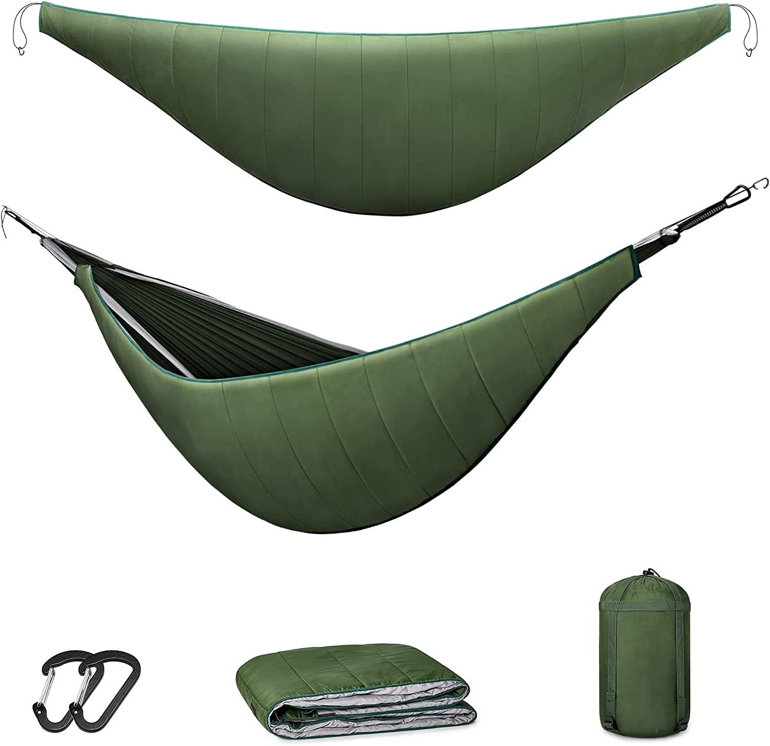 Underquilt for Single & Double Camping Hammocks, Lightweight Portable Top Warm 4 Season Winter Under Quilt for Outdoor