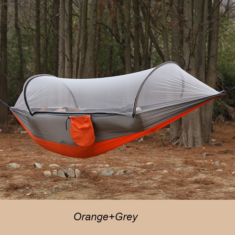 OEM ODM Accepted Low MOQ Outdoor Durable Portable Nylon Tree Jungle Camping Hammock With Net