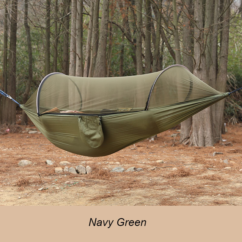 OEM ODM Accepted Low MOQ Outdoor Durable Portable Nylon Tree Jungle Camping Hammock With Net