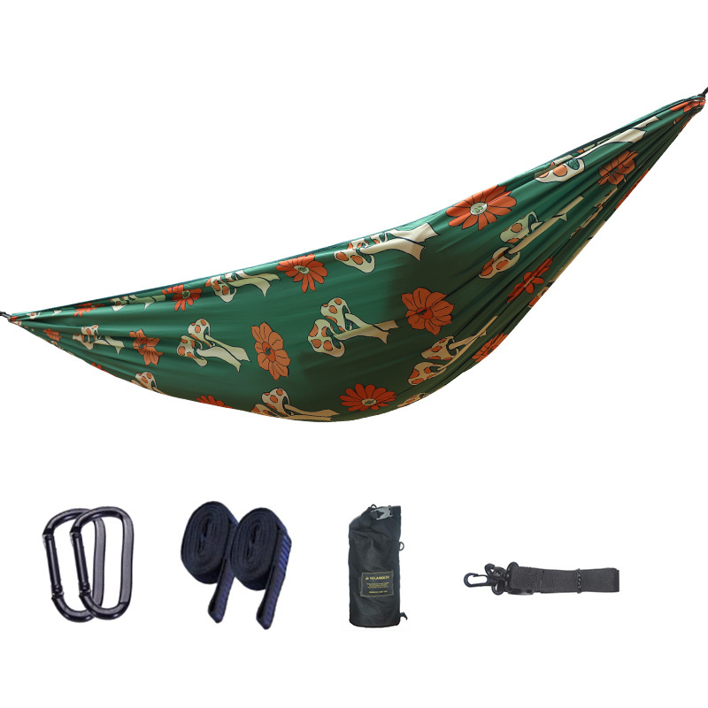 Camping Accessories Custom Logo Beach Gear Ultralight Fold 240T Polyester Pongee Outdoor Portable Hitch Tree Hammock Swing