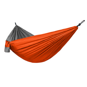 Double Layered Parachute Nylon Portable Camping Hamaca Hammock With Tree Straps Adjustable Cinch Buckle Outdoor