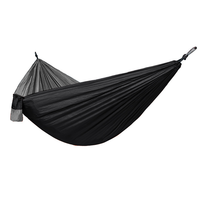 Double Layered Parachute Nylon Portable Camping Hamaca Hammock With Tree Straps Adjustable Cinch Buckle Outdoor