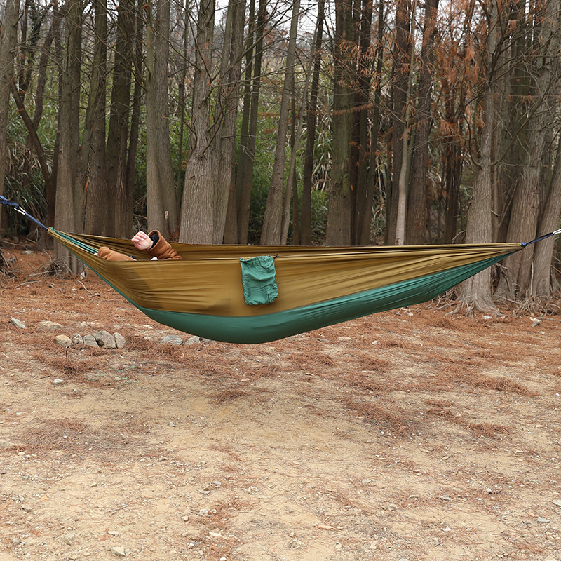 Wholesale OEM Lightweight Single 1 Person Outdoor Camping Portable Hammock For Hiking Garden