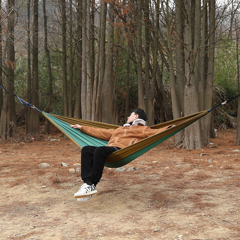 Wholesale OEM Lightweight Single 1 Person Outdoor Camping Portable Hammock For Hiking Garden