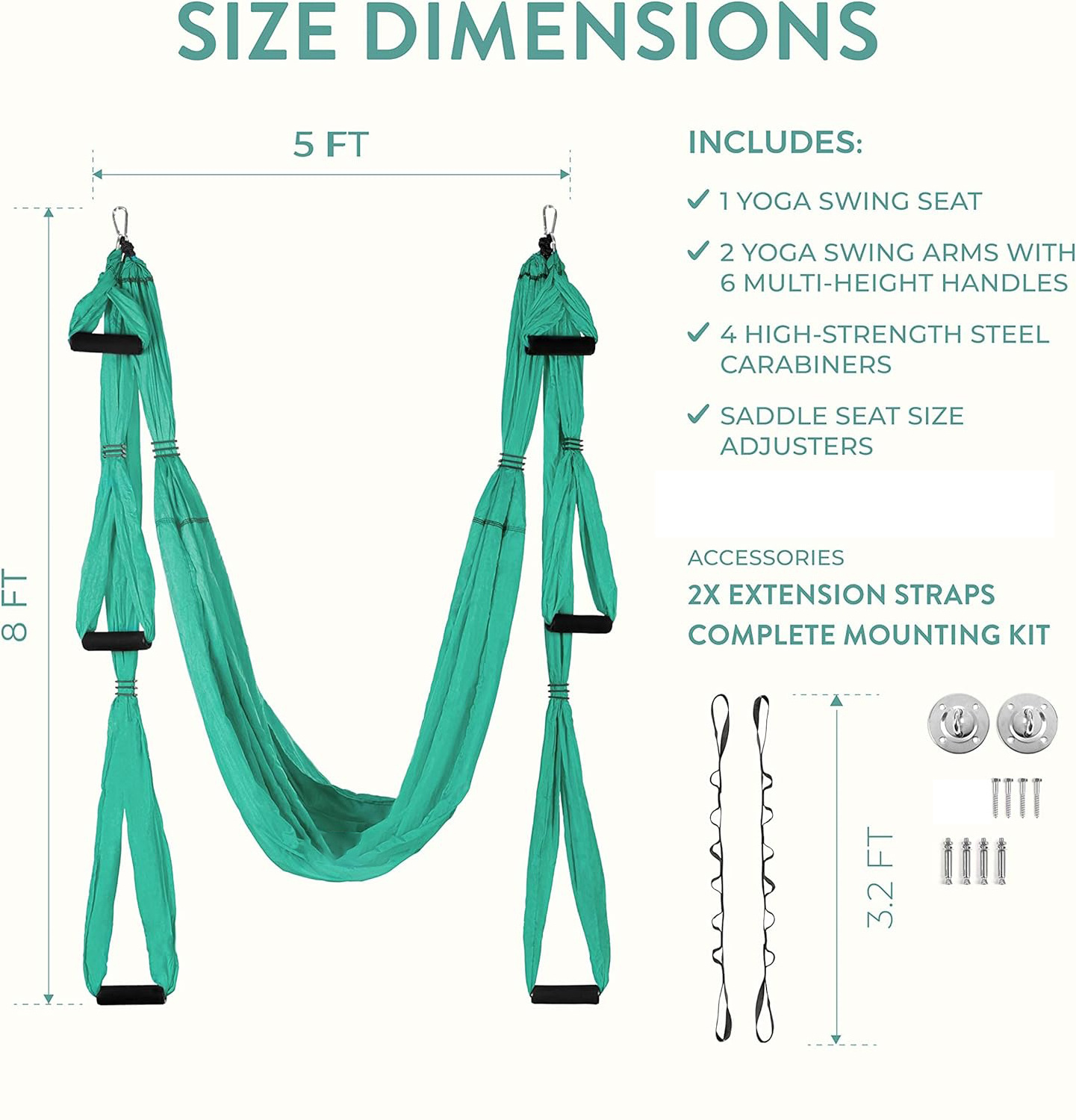 2024 Nylon Aerial Yoga Swing Hammock With Strap And Ceiling Mount Whole Sale Yoga Set Many Colors Logo Custom