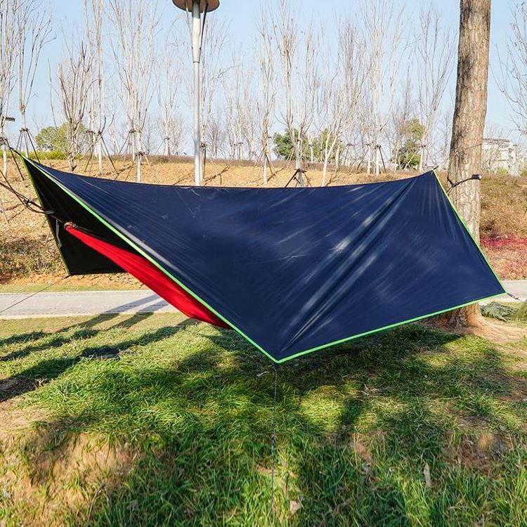 Camping Velarium Folding Beach Sun Shade and Rain Fly Hammock Tarp Tent With Canopy