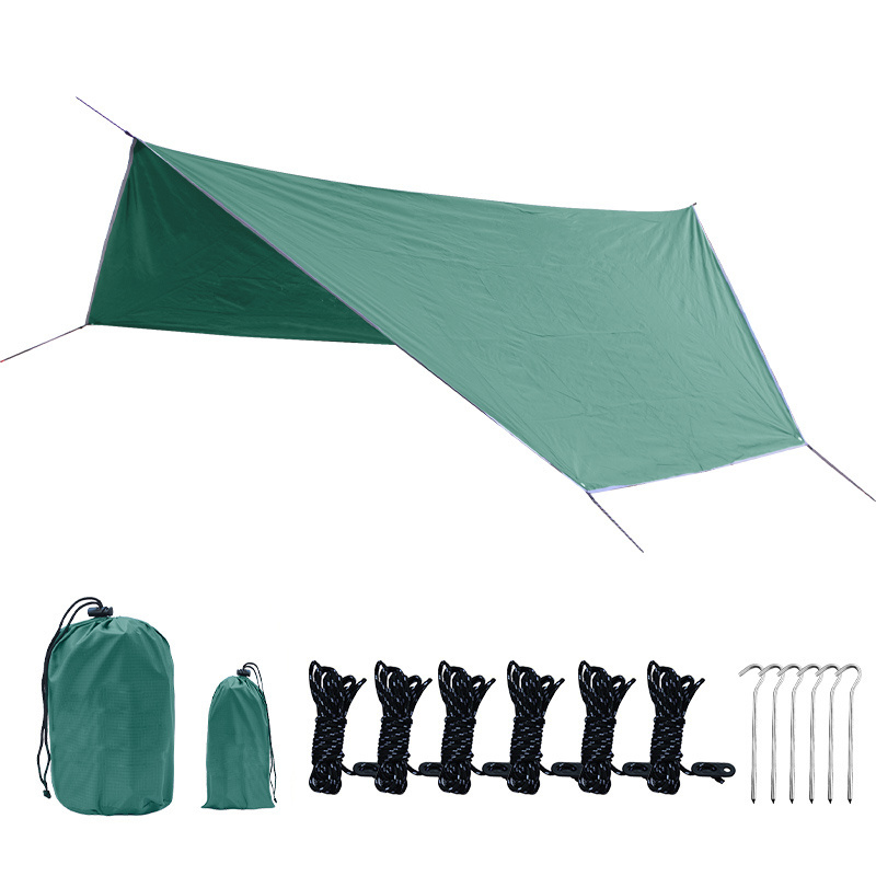 Wholesale In Stock Waterproof Sun Protection Sunshade Rain Fly Tent Hammock Shelter Camping Tarp