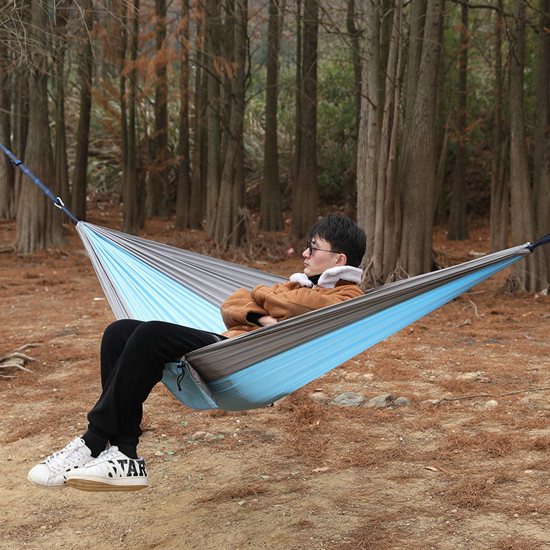 Single Portable Hammocks With 2 Tree Ropes Lightweight Nylon Hammocks for Backpacking  Beach Backyard Patio Hiking