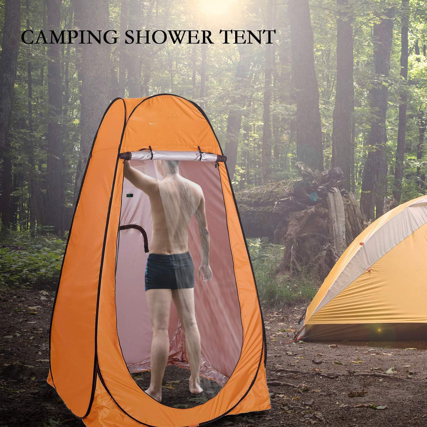 Privacy Tent Pop Up Shower Changing Toilet Tent Portable Camping Privacy Shelters Room with Carrying Bag for Outdoors Indoors