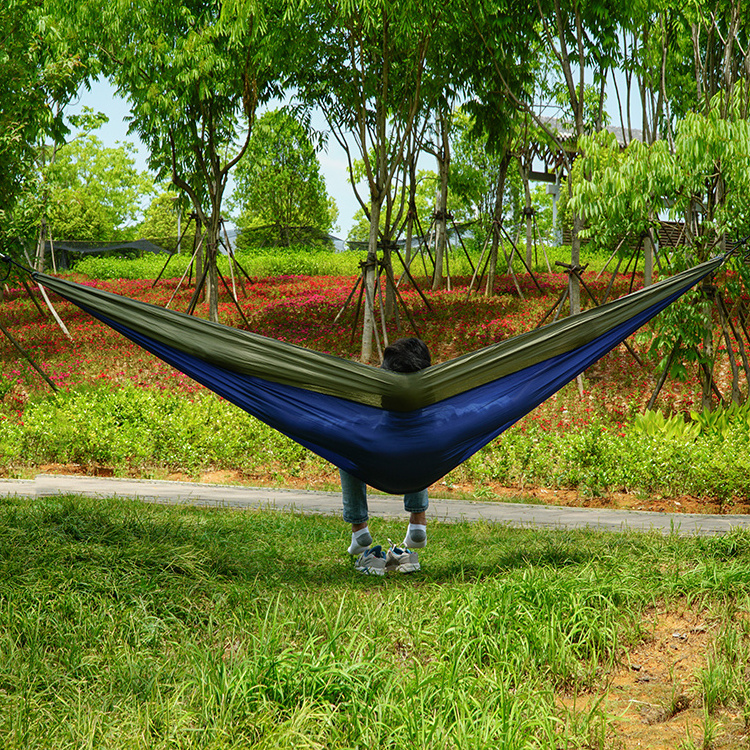 Factory Direct Sales Easy To Pack For Travel Ripstop Nylon Parachute Single Person Hammock