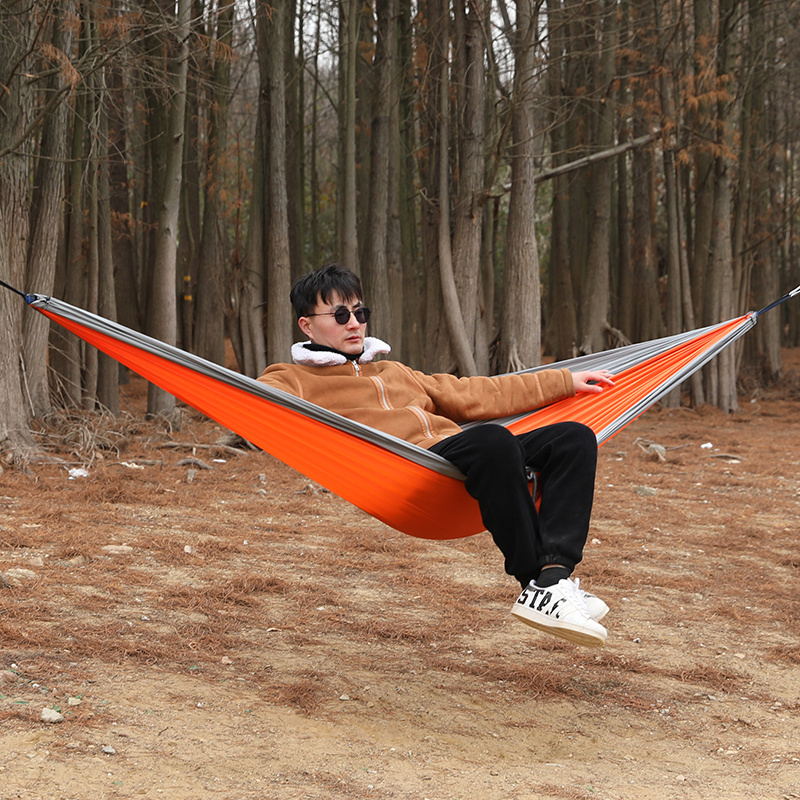 Single Portable Hammocks With 2 Tree Ropes Lightweight Nylon Hammocks for Backpacking  Beach Backyard Patio Hiking