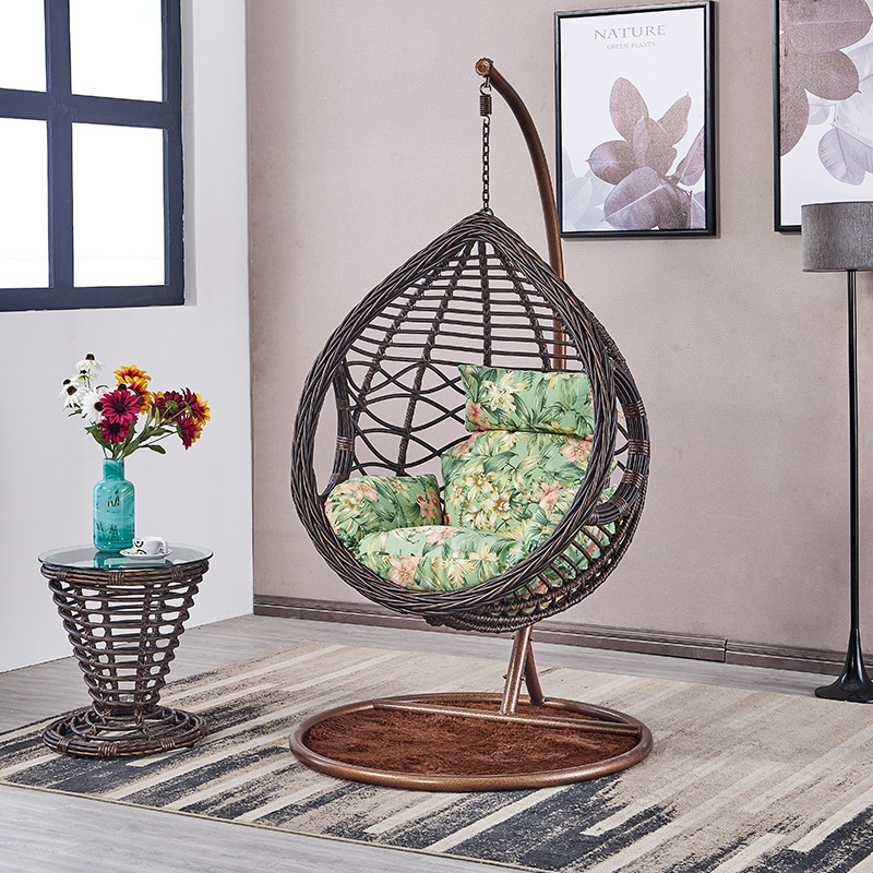 Manufacturer Indoor Durable Hanging Seat Hammock Chair Rattan With Stand