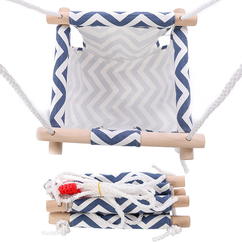 Factory Baby Swing Wooden Hanging Swing Seat Chair for Baby with Safety Belt Baby Hammock Chair