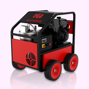 KUHONG industrial 15hp gasoline pressure washer 4000psi 250Bar hot water jet high pressure cleaning machine