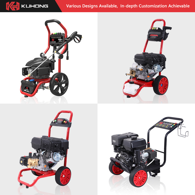 KUHONG 15L / Min 300Bar Commercial Pressure Washer Gasoline High Pressure Washer Jet Pressure Cleaners