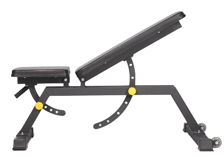 Multi Function  Gym Fitness Black Floor Glute Ham Hip Developer Bench Strength Training Roman Weight Chair Trust Machine