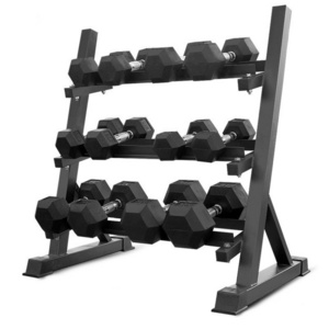 Gym Equipment Dumbbell Rack 3-Tier Commercial Dumbbell Rack Dumbbell Set Gym For Sale