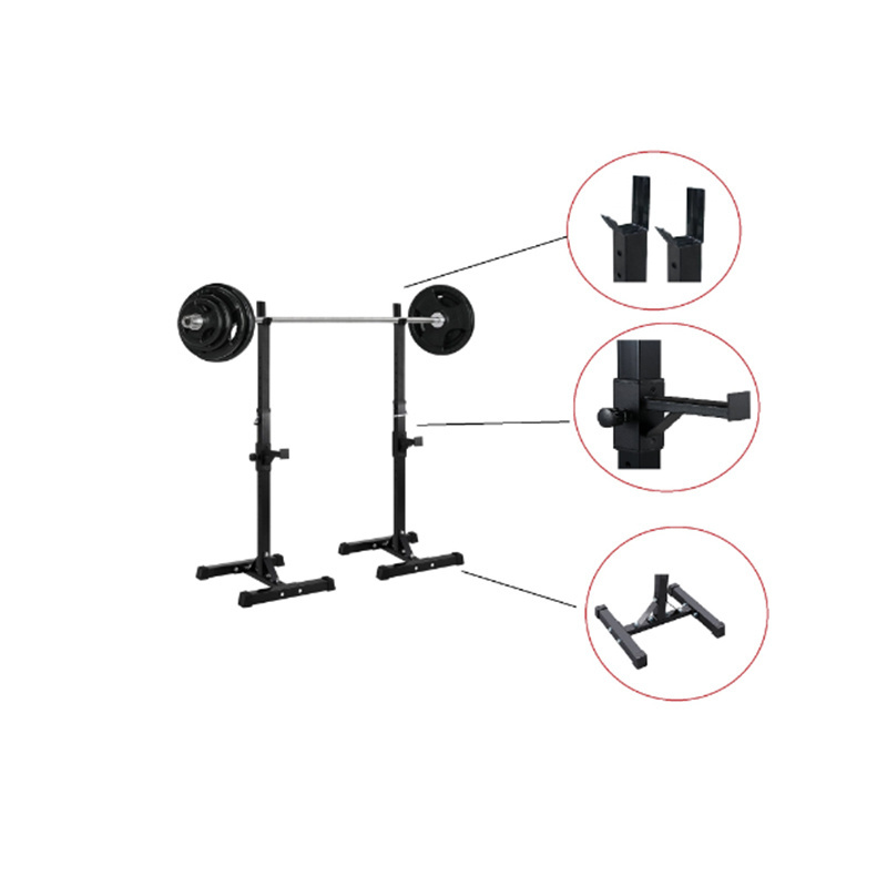 Adjustable fitness leg press stand semi-pull up dip station power tower squat rack manufacturer direct sales