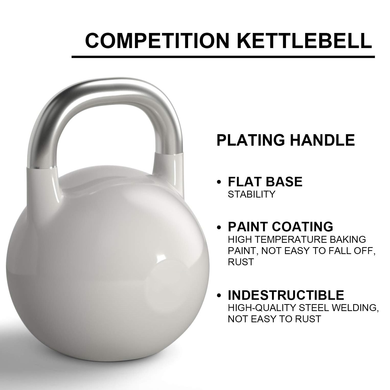 Custom Logo 10 to 50 LB Competition Plated Colored Kettlebell For Bodybuilding Weight Training