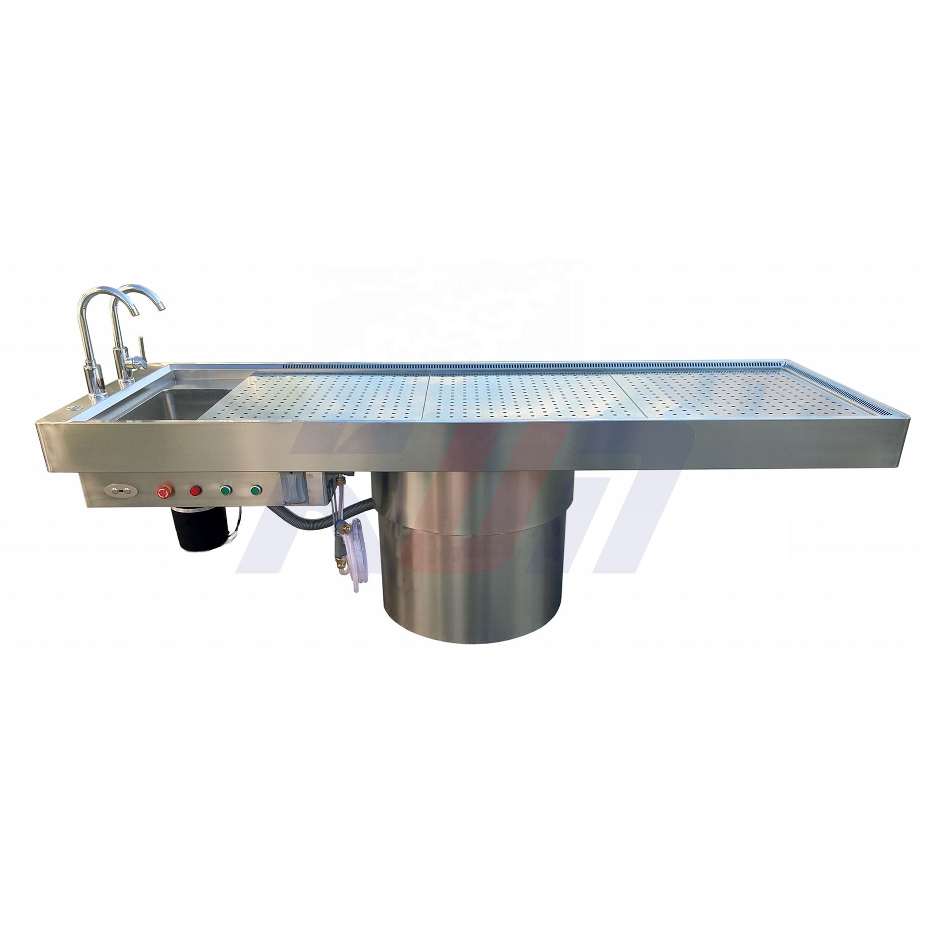 CE Quality Funeral Autopsy Equipment Lifting Stainless Anatomy Dissection Embalming Table