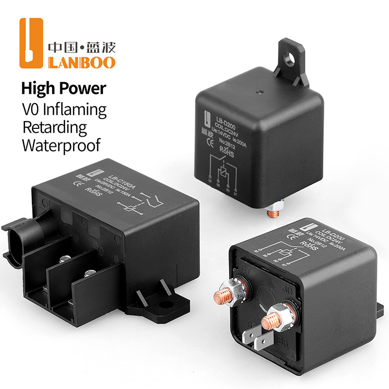 Power Relay, Heavy Duty Battery Isolator, Disconnect Switch for Bus Truck Machine