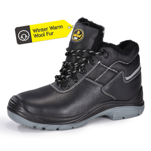 Freezer Steel Toe Winter Construction Men and Women Fur Lined Work Safety Boots