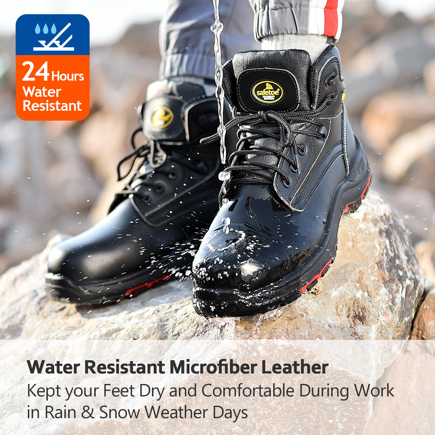 High Quality S3 Safety Shoes, Ankle Safety Boots insulated wedge sole work boots