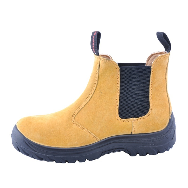 Suede leather summer breathable sexy work shoes selen service life safety shoes ladies construction boots