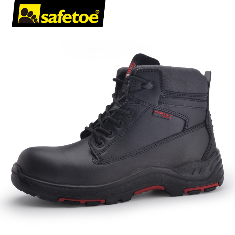 New design safety shoes certificate electrician safety boots farming shoes steel toe rubber boots insulated