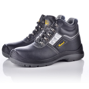 Malaysia safety boots manager brand safety shoes manufacturer leather safety shoes boots m-8027 men work shoes black