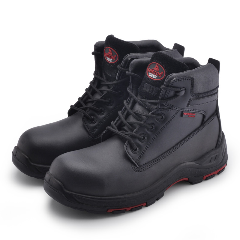 New design safety shoes certificate electrician safety boots farming shoes steel toe rubber boots insulated