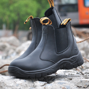 SAFETOE Full Grain Cow Leather Steel Toe Waterproof Safety Boots for Men & Women Slip Resistant High Cut Industrial Shoes