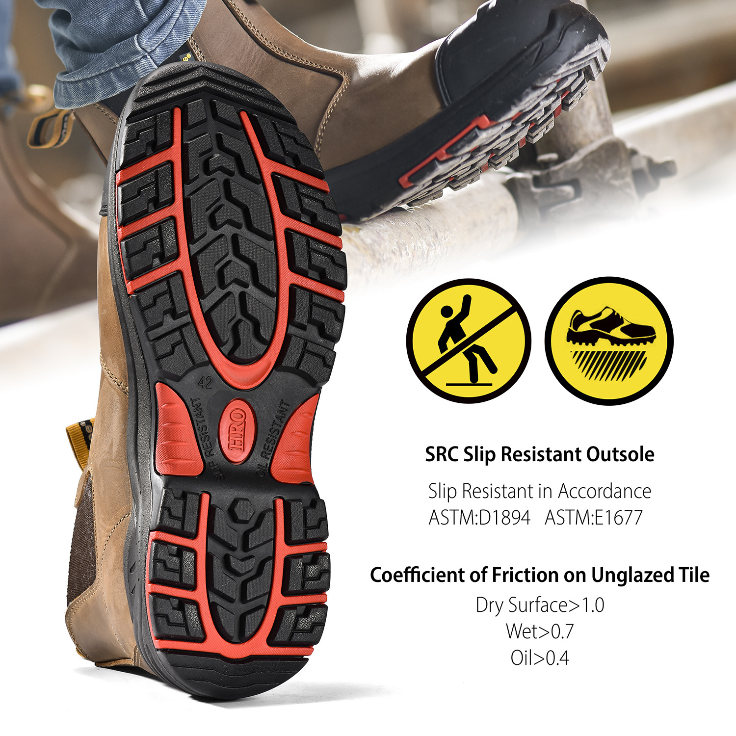 Lightweight Safety Shoes Csa Approved Green Triangle Custom Logo Csa Work Boots