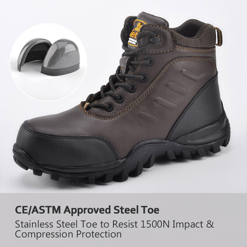 8 inch work safety boot,construction shoes,boots black steel toe cap