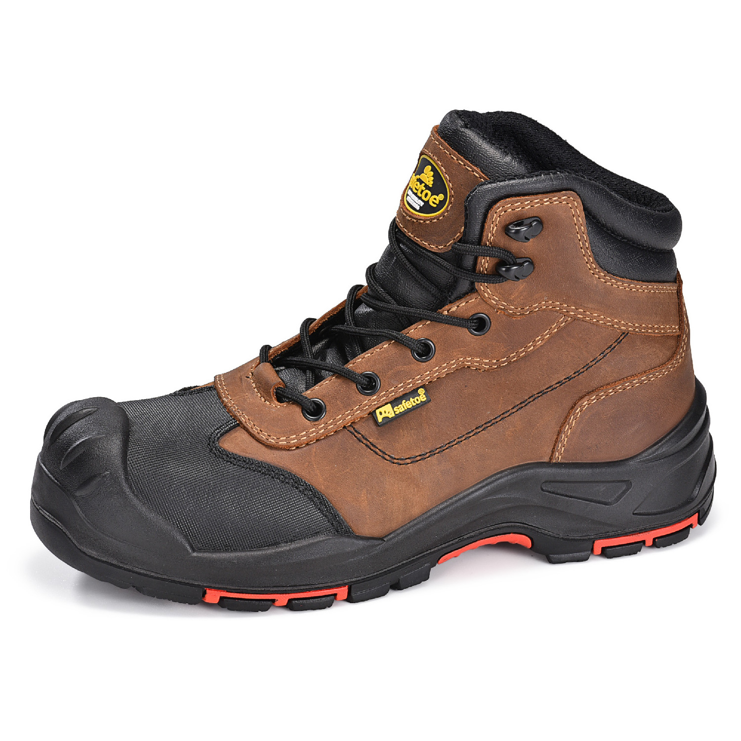 Mens Work Boots Waterproof  Hot Selling Oil Resistant Shoes Safety with Composite Toe Shoe Working Machine