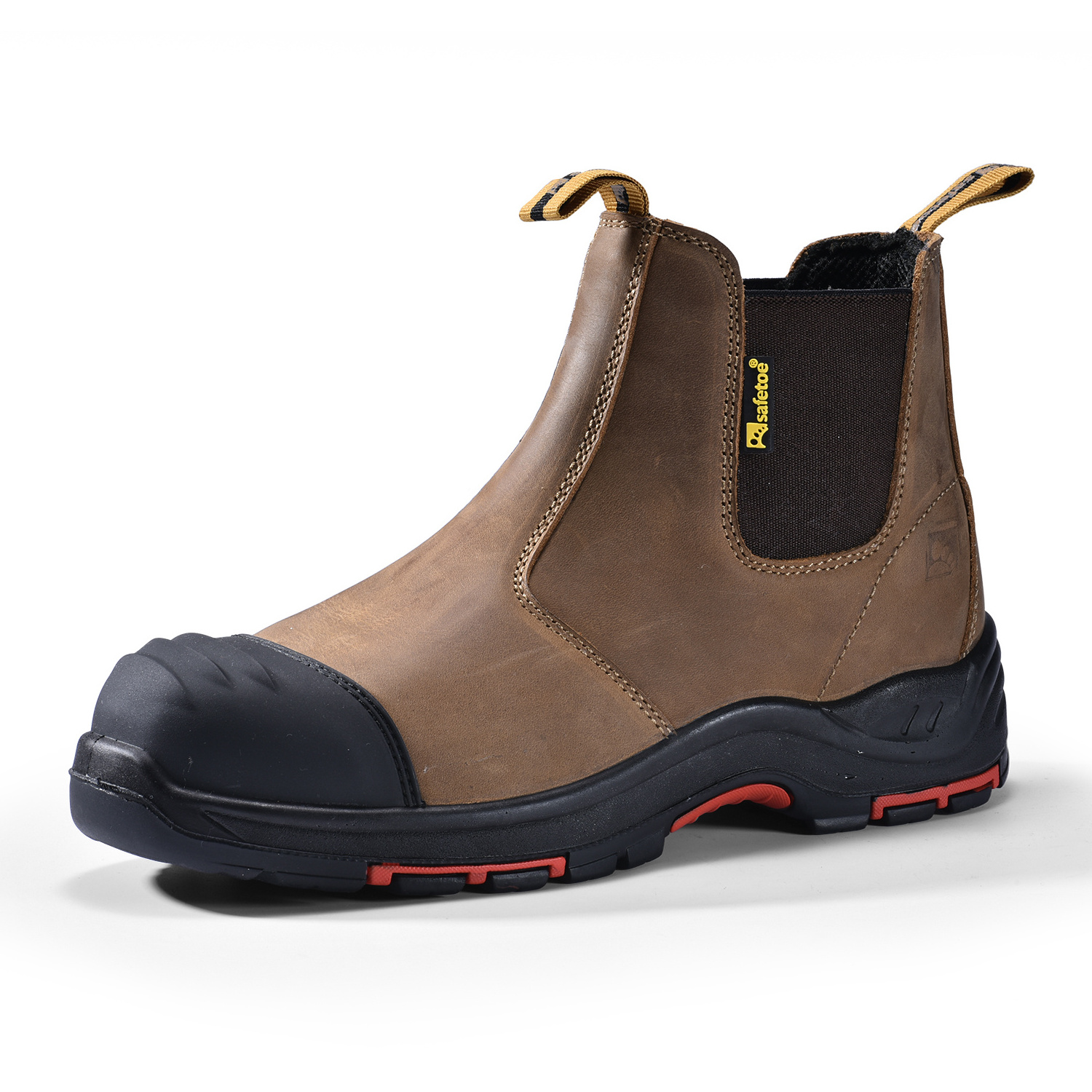 Safetoe American Stylish Water proof Leather Men Safety Shoes, Tuff Quality Composite Plastic Toe Industrial Work Boots