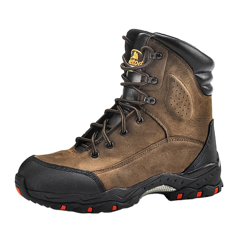 Firefighter boots mining equipment Steel toe safety boots steel toe cap men sneakers safety factory custom