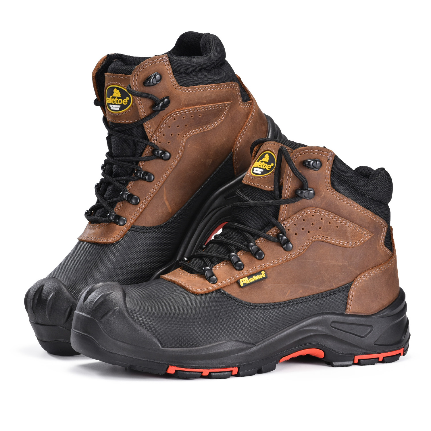 Mens Work Boots Waterproof  Hot Selling Oil Resistant Shoes Safety with Composite Toe Shoe Working Machine