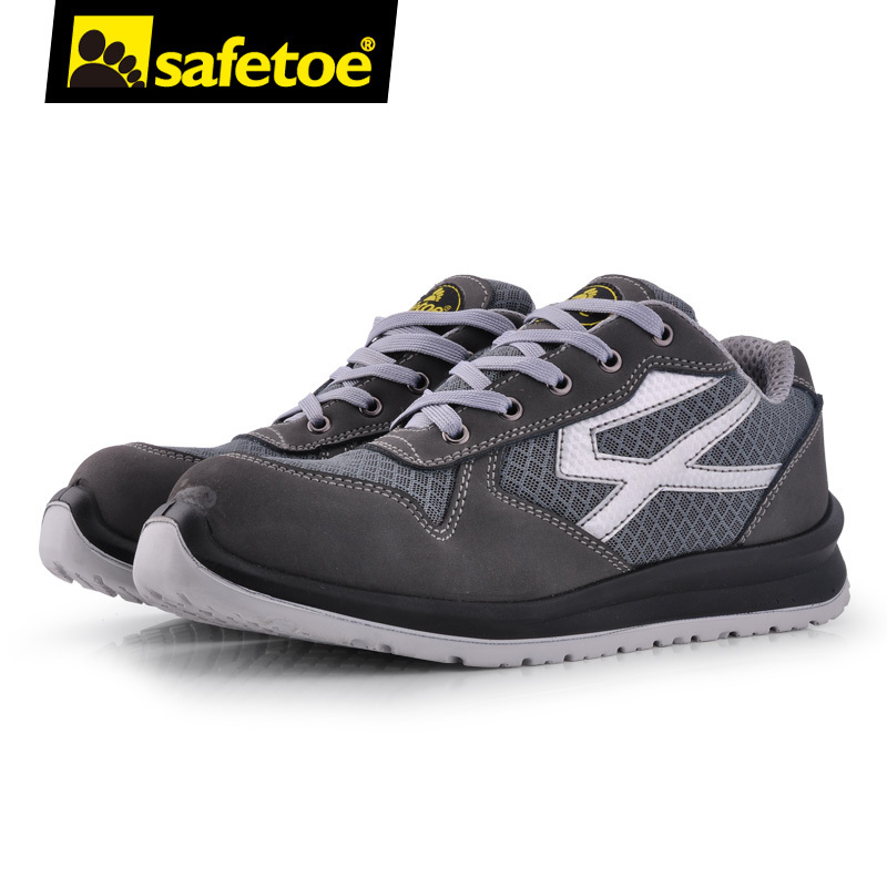 Light Weight Breathable Sneaker for Men Women Composite Toe Free Metal Sporty Safety Shoes