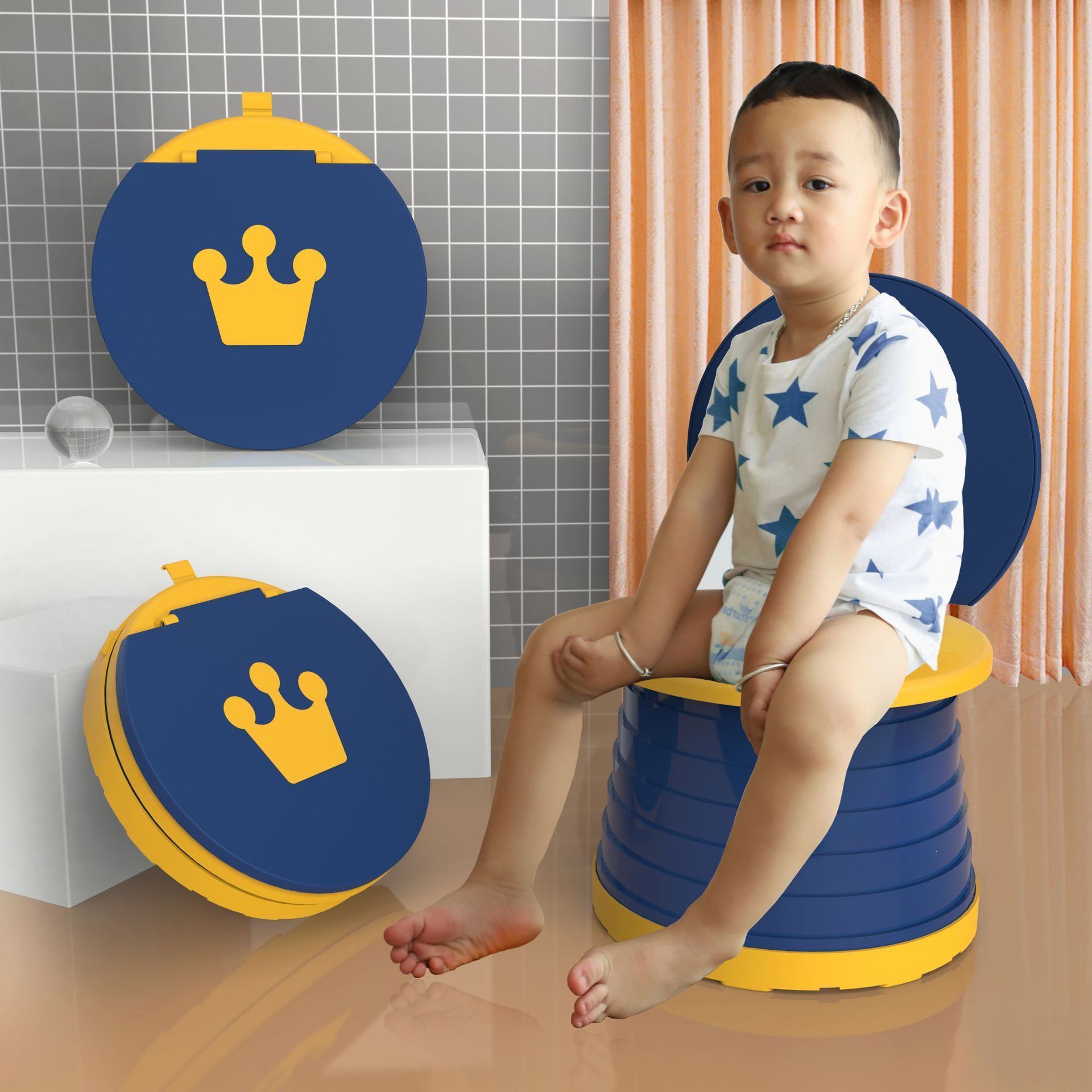 Baby Travel Folding Potty Portable Toilet Kids Travel Potty For Toddler Travel