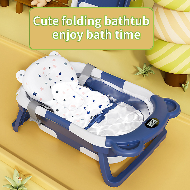 Foldable Fold Collapsible Bathtub Baby Tubs General Bath Barrel Bathtub For Baby