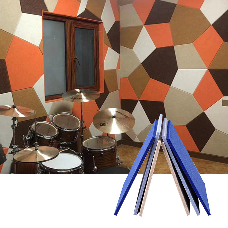 White Wall Decorate Acoustic Panels 1220*2420*9Mm 3.5 KG Sound Proof Wall Panels Polyester Fiber Acoustic Panel