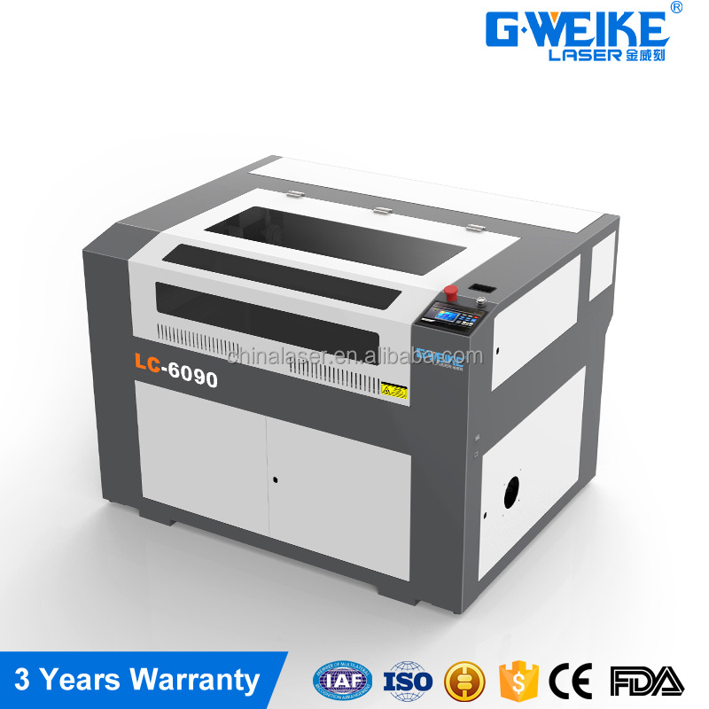 3 years warranty camera laser cutting machine mini fabric laser cutter 6090 for wood bamboo jade acrylic