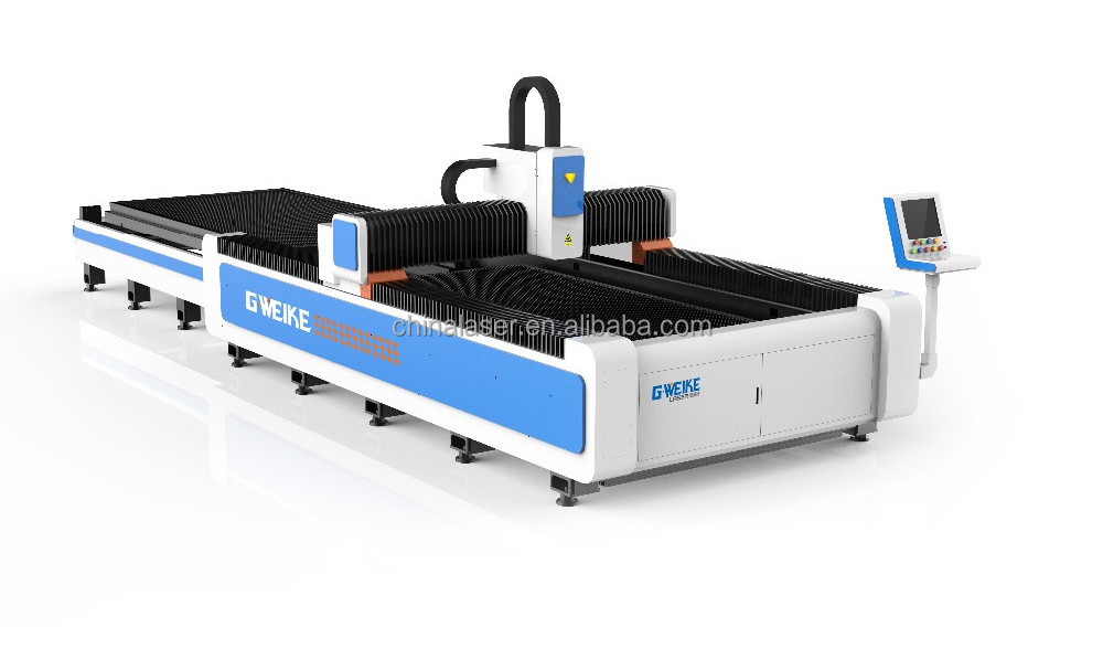 Gweike IPG mitsubishi metal fiber cement board laser cutting machine price LF3015GC