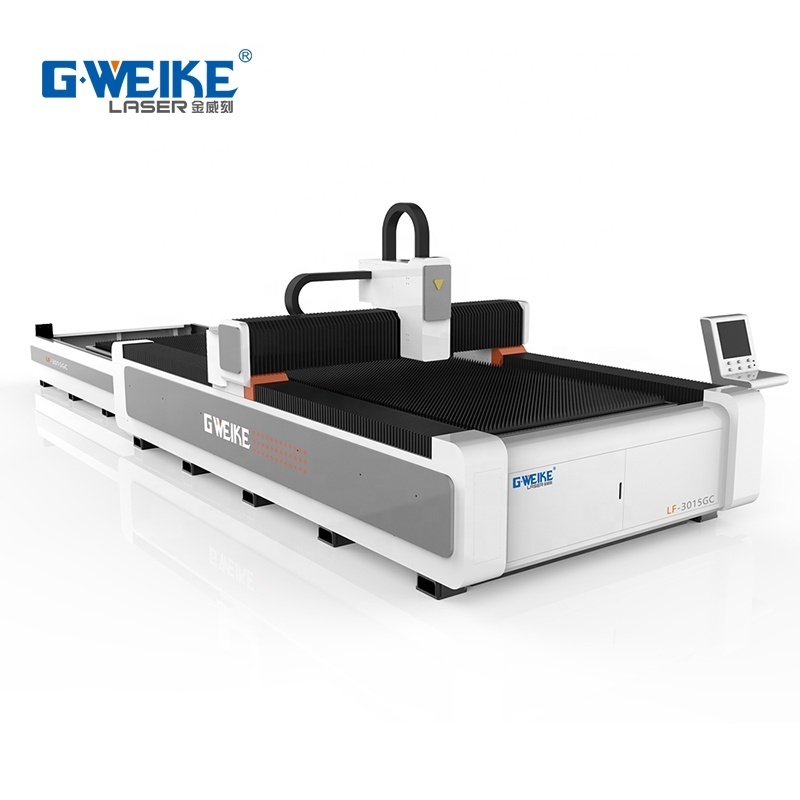 Gweike IPG mitsubishi metal fiber cement board laser cutting machine price LF3015GC