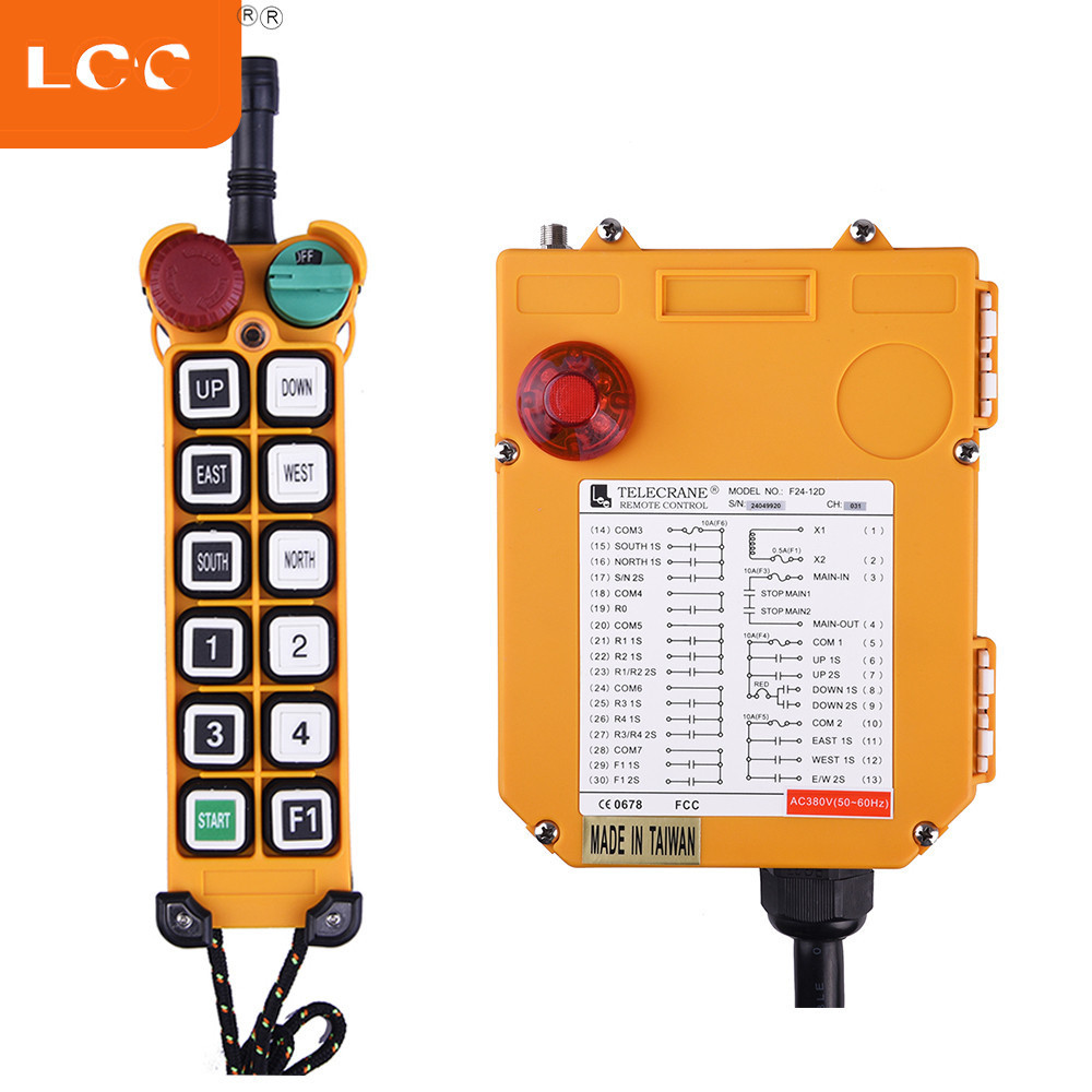 F25-12D  Universal telecrane one transmitter one receiver radio crane remote control with Factory price