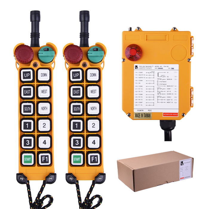 F25-12D  Universal telecrane one transmitter one receiver radio crane remote control with Factory price