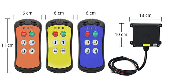 A400 orange 4 buttons mini controller Industrial wireless remote control switch for car tail lift